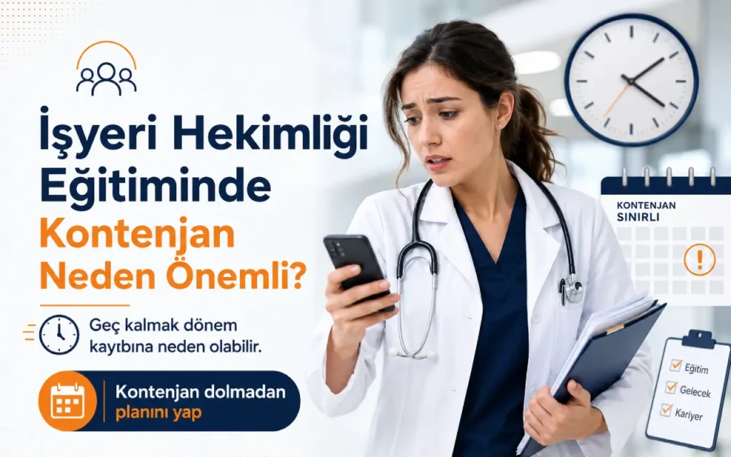 İşyeri hekimliği kontenjanını kaçırmayın!